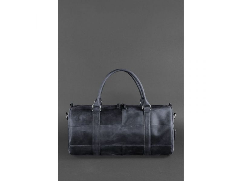 Кожаная сумка Harper темно-синяя Crazy Horse, фото 5