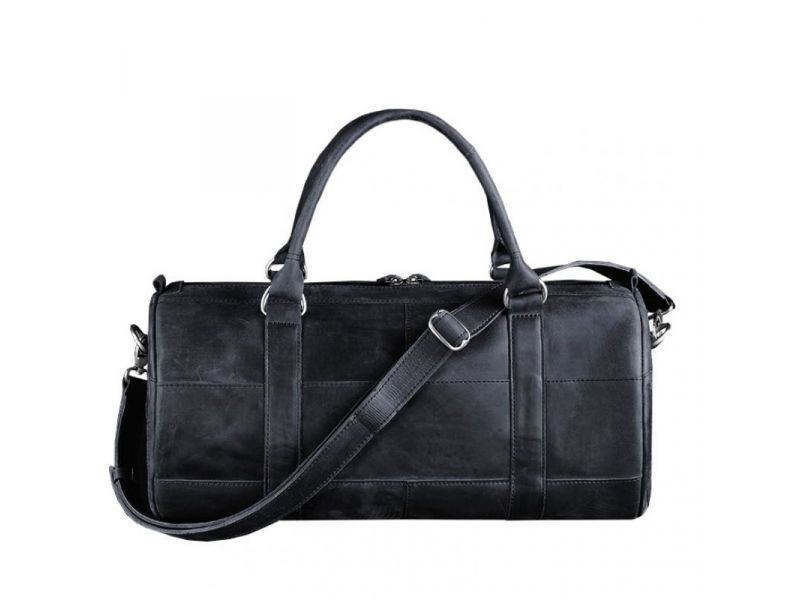 Кожаная сумка Harper темно-синяя Crazy Horse, фото 7