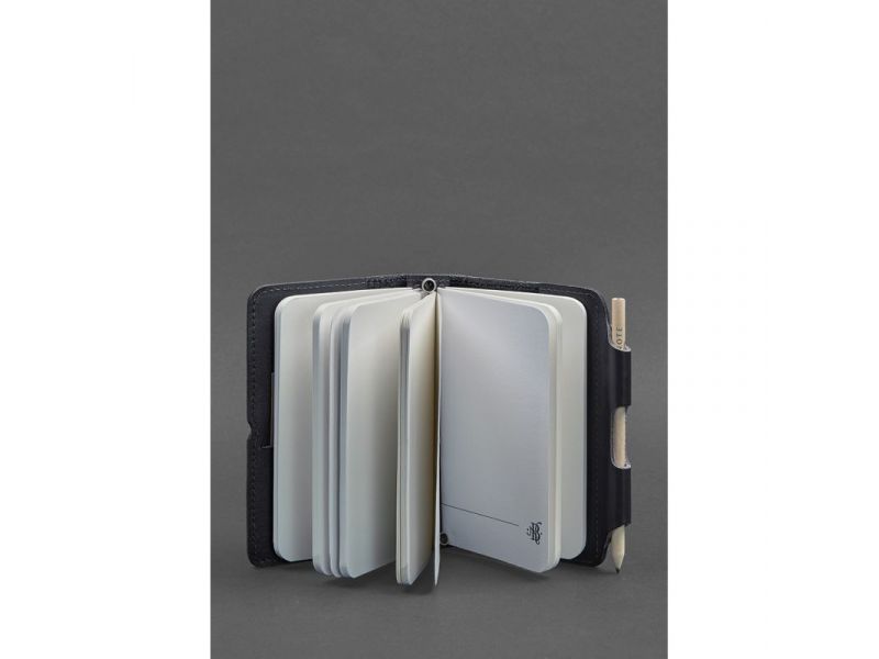 Кожаный блокнот (Софт-бук) 3.0 синий Краст, фото 2