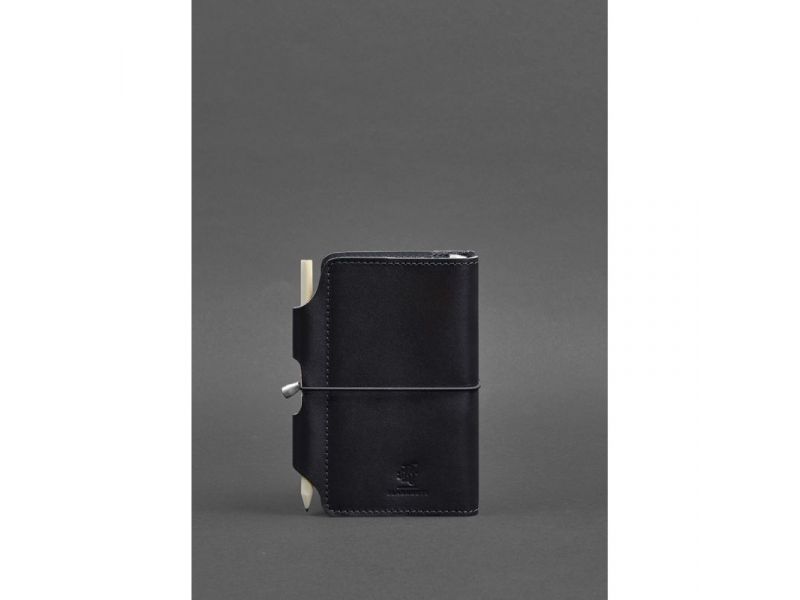 Кожаный блокнот (Софт-бук) 3.0 синий Краст, фото 4