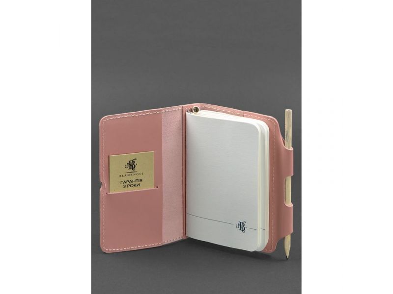 Кожаный блокнот (Софт-бук) 3.0 розовый, фото 4