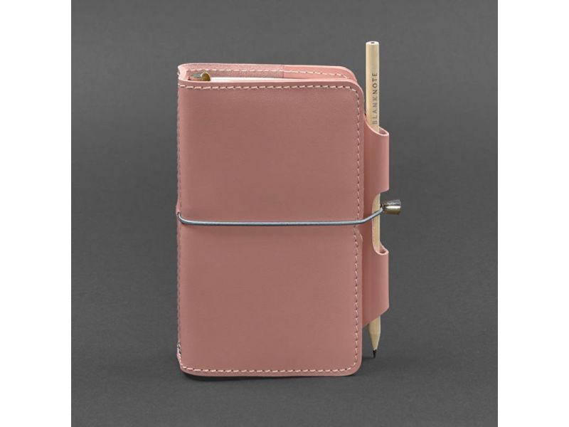 Кожаный блокнот (Софт-бук) 3.0 розовый, фото 5