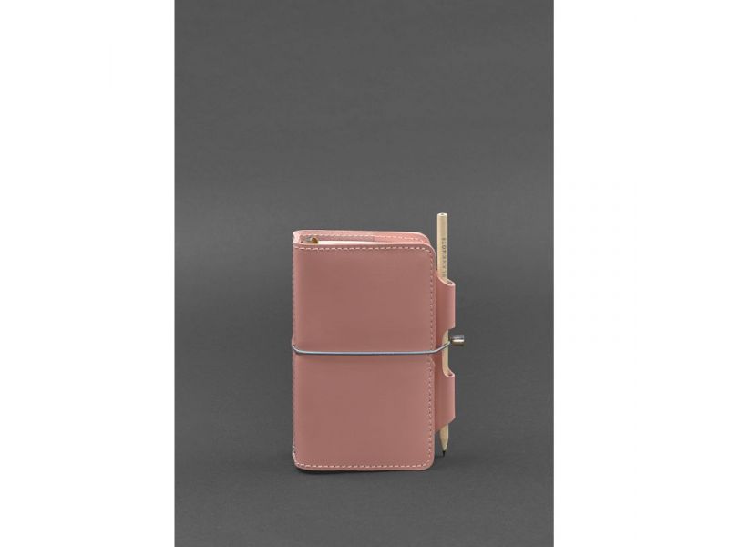 Кожаный блокнот (Софт-бук) 3.0 розовый, фото 1