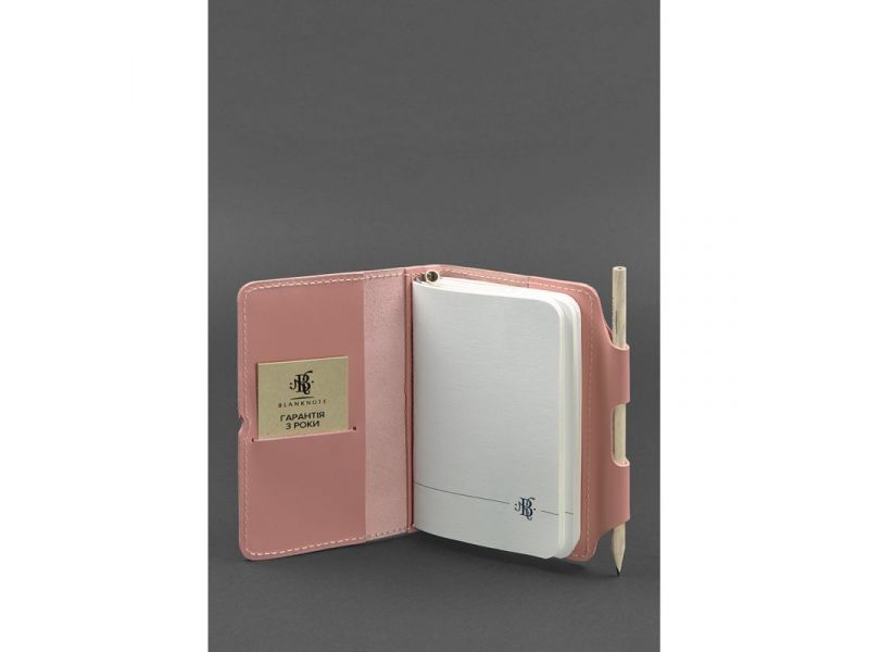 Кожаный блокнот (Софт-бук) 3.0 розовый, фото 2