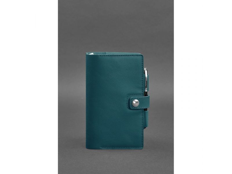 Кожаный блокнот (Софт-бук) 4.0 зеленый Краст, фото 2