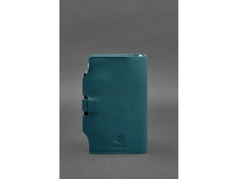 Кожаный блокнот (Софт-бук) 4.0 зеленый Краст, фото 5