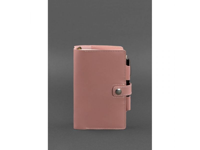 Женский кожаный блокнот (Софт-бук) 4.0 розовый, фото 1