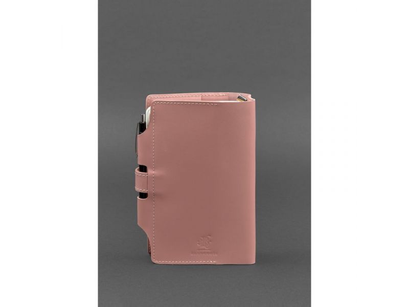 Женский кожаный блокнот (Софт-бук) 4.0 розовый, фото 4