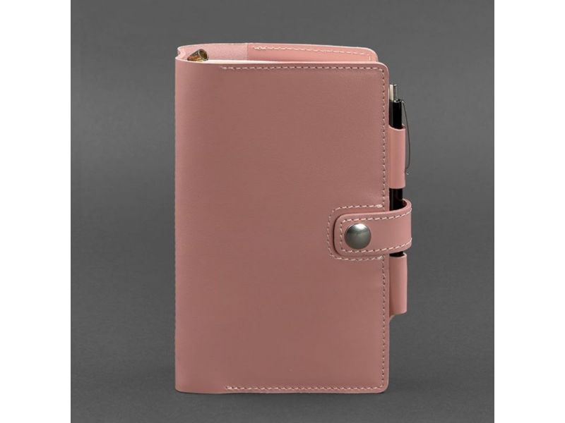 Женский кожаный блокнот (Софт-бук) 4.0 розовый, фото 5
