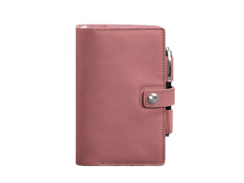 Женский кожаный блокнот (Софт-бук) 4.0 розовый, фото 6