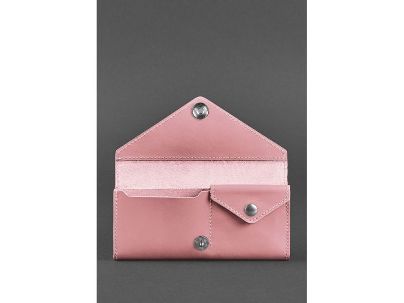 Женский кожаный кошелек Керри 1.0 розовый, фото 3