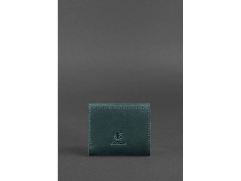 Кожаный кошелек 2.1 зеленый Crazy Horse, фото 5