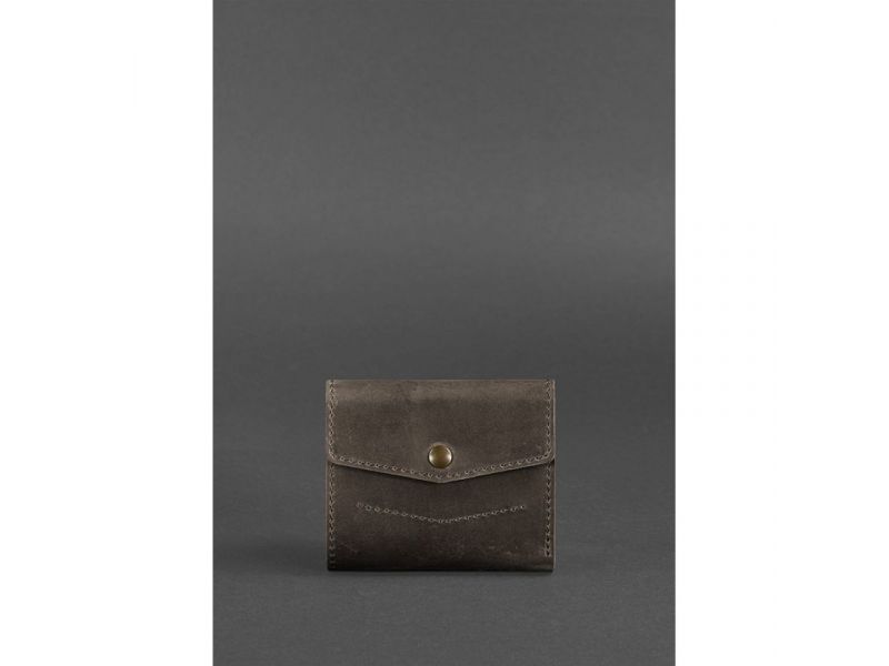 Кожаный кошелек 2.1 темно-коричневый Crazy Horse, фото 1