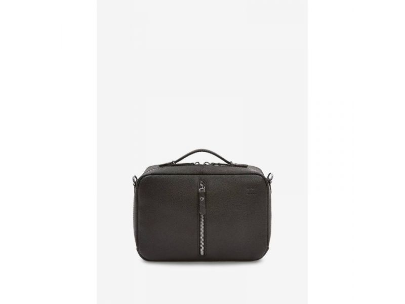 Женская кожаная сумка Avenue черная Saffiano, фото 3