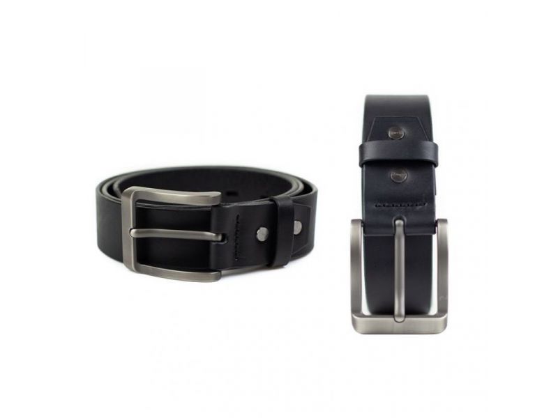 Кожаный ремень 40 мм черный, фото 3