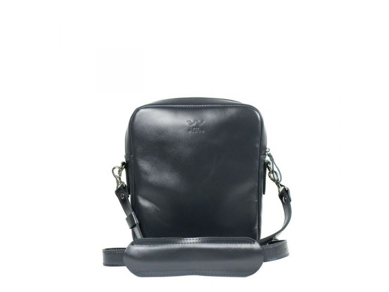 Кожаная сумка Challenger S синяя, фото 1