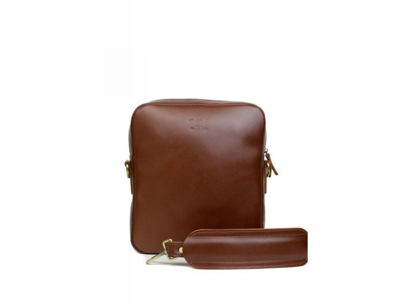 Кожаная сумка Challenger S светло-коричневая, фото 1