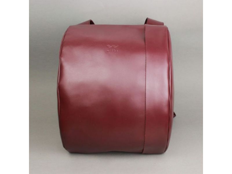 Кожаный рюкзак Cloud S бордовый, фото 2