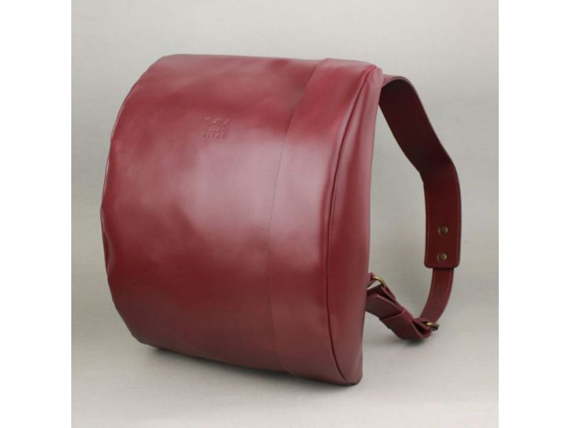 Кожаный рюкзак Cloud S бордовый, фото 3