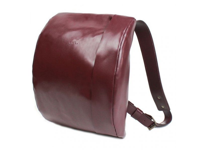 Кожаный рюкзак Cloud S бордовый, фото 6