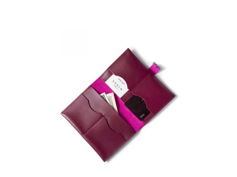 Кожаная документница бордовая, фото 1