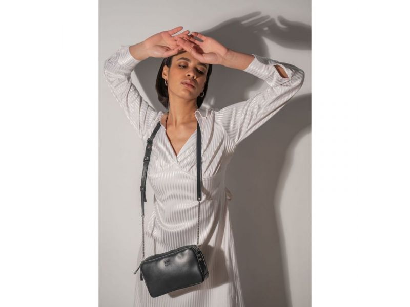 Кожаная сумка Faith черная, фото 2