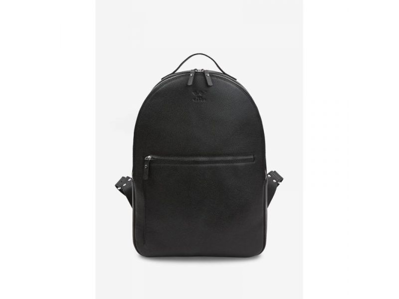 Кожаный рюкзак Groove L черный сафьян, фото 1