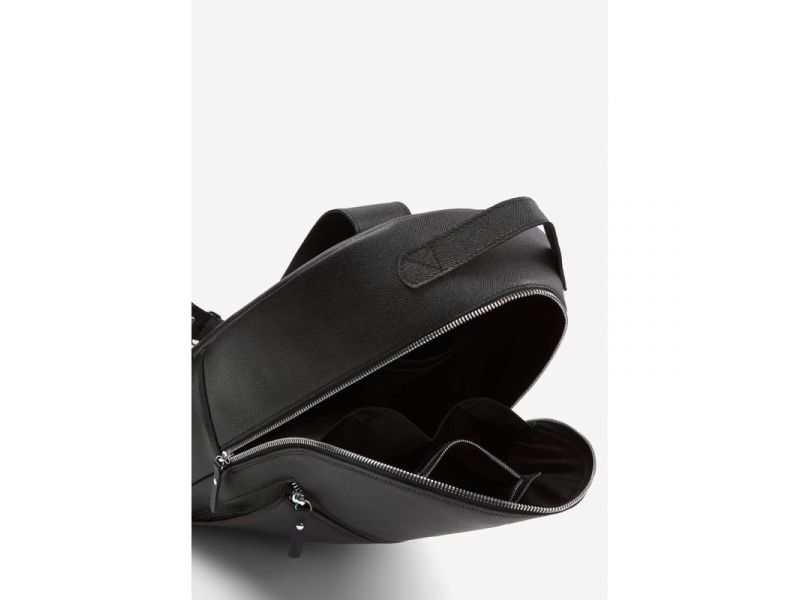 Кожаный рюкзак Groove L черный сафьян, фото 4