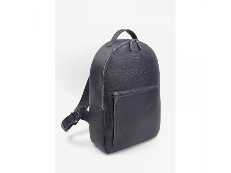 Кожаный рюкзак Groove L синий сафьян, фото 2