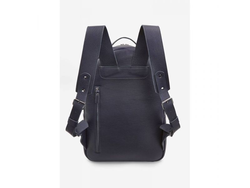 Кожаный рюкзак Groove L синий сафьян, фото 3