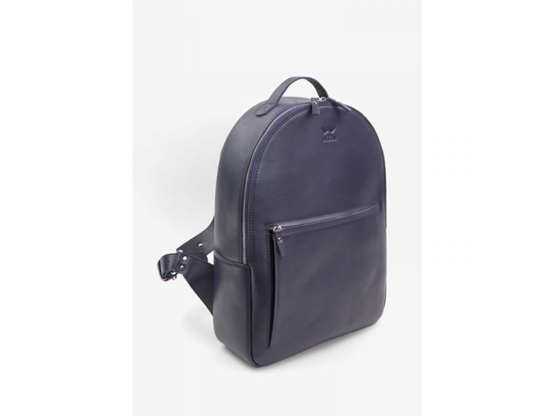 Кожаный рюкзак Groove L синий, фото 2