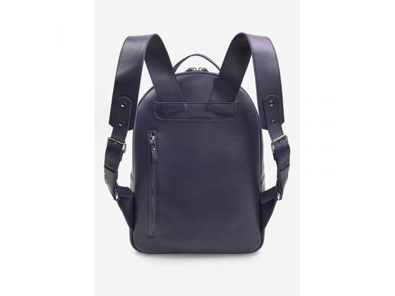 Кожаный рюкзак Groove L синий, фото 3