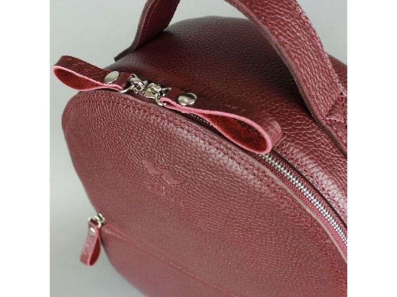 Кожаный рюкзак Groove M марсала флотар, фото 4