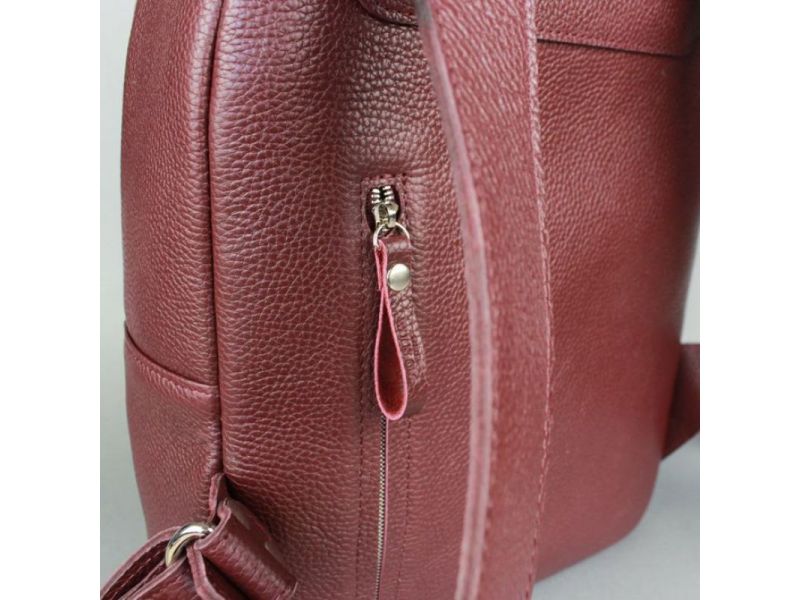 Кожаный рюкзак Groove M марсала флотар, фото 6