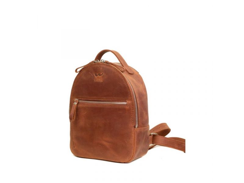 Кожаный рюкзак Groove S светло-коричневый винтажный, фото 1