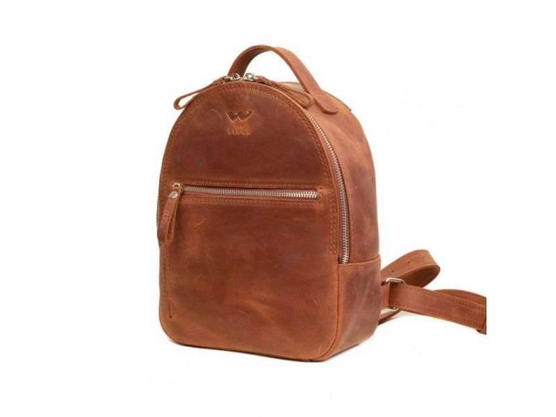 Кожаный рюкзак Groove S светло-коричневый винтажный, фото 2