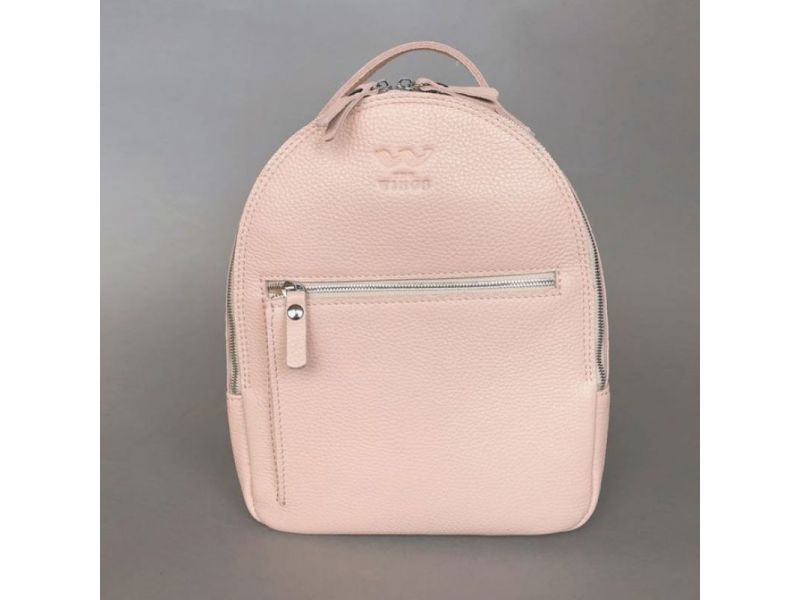 Кожаный рюкзак Groove S пудровый, фото 2