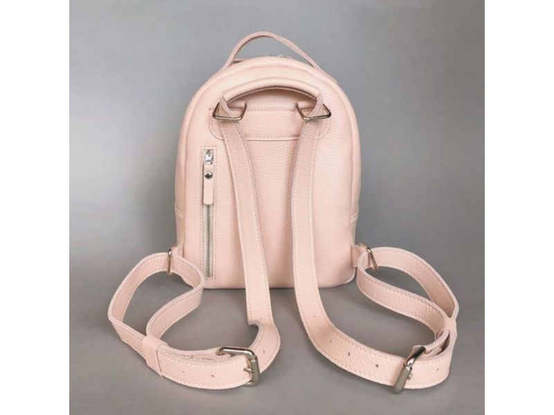 Кожаный рюкзак Groove S пудровый, фото 3