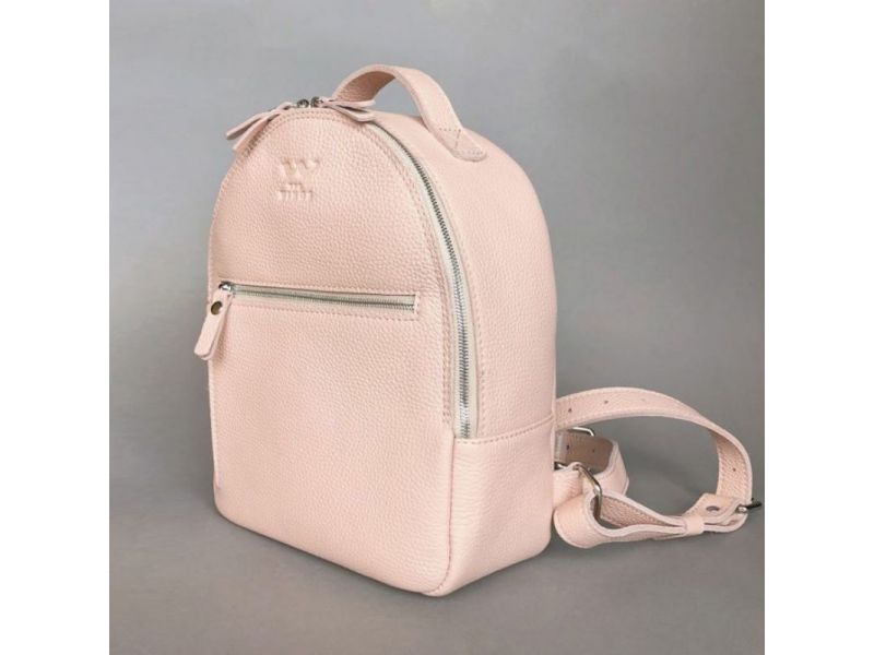 Кожаный рюкзак Groove S пудровый, фото 4