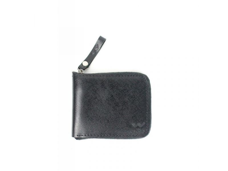 Кожаное портмоне Keeper mini черный, фото 1