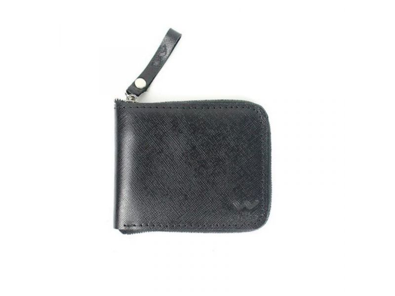 Кожаное портмоне Keeper mini черный, фото 2