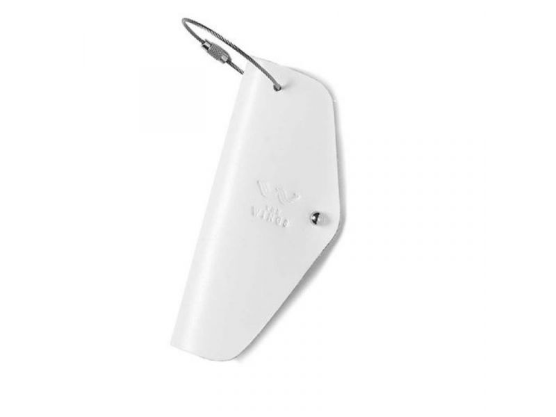 Кожаная ключница белая, фото 2