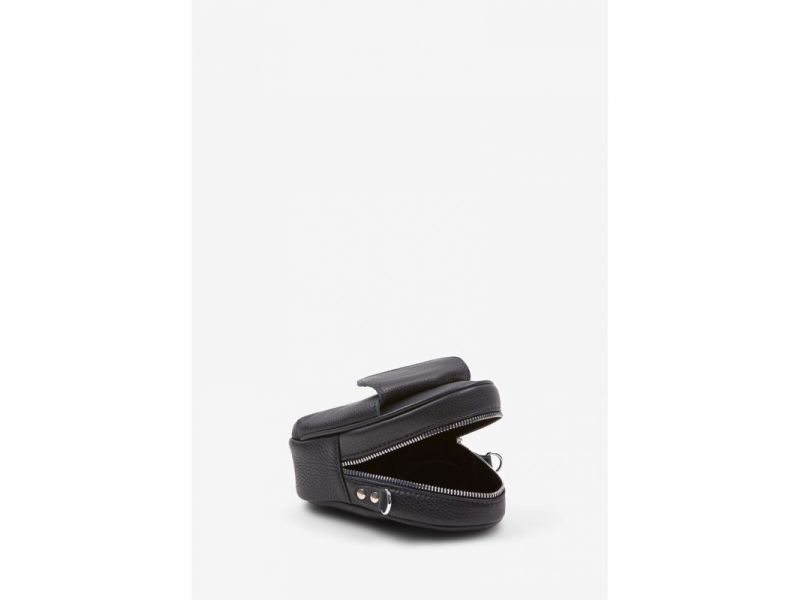 Кожаная женская мини-сумка Kroha темно-синяя флотар, фото 6