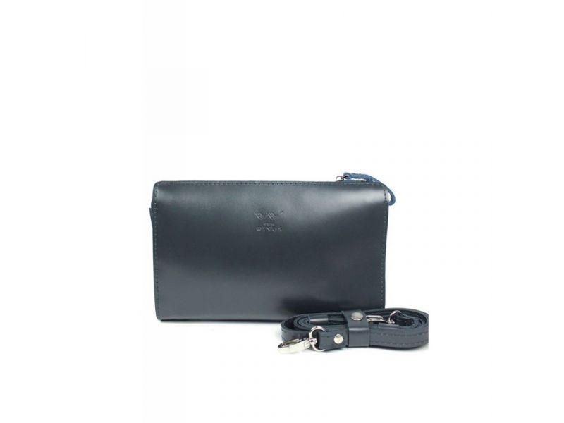 Кожаный млатч синий, фото 1