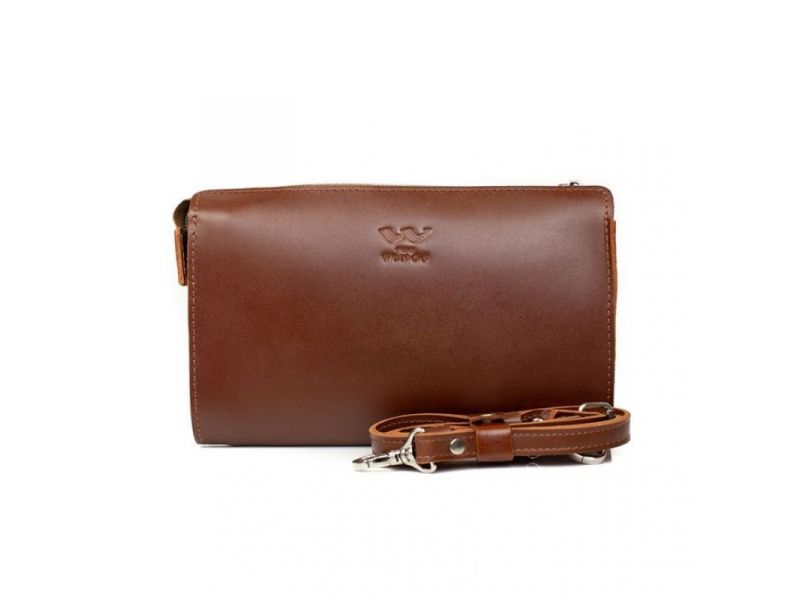 Кожаный млатч светло-коричневый, фото 2