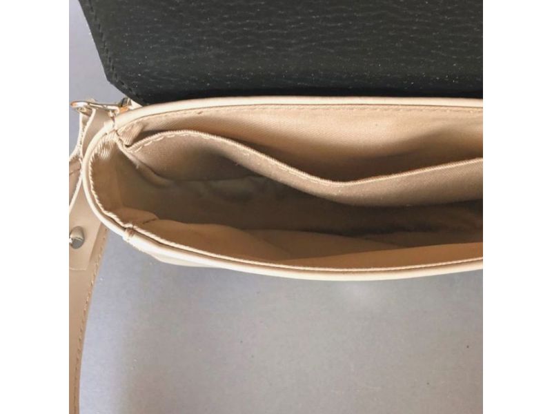 Женская кожаная сумка Ruby S бежевая, фото 6