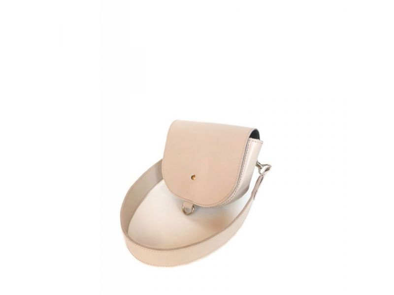 Женская кожаная сумка Ruby S бежевая, фото 1