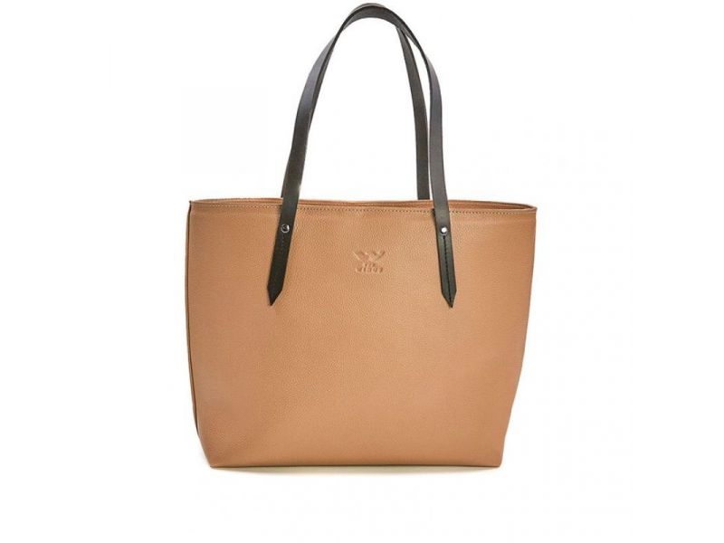 Кожаный шоппер Walker Mini карамель флотар, фото 3