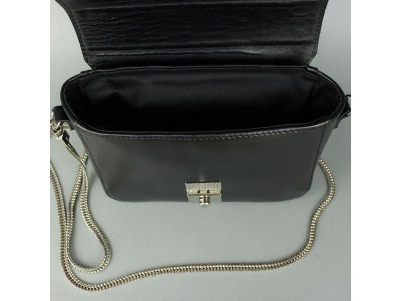 Женская кожаная сумочка Yoko черная, фото 5