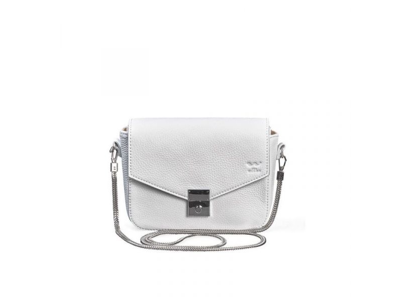 Женская кожаная сумочка Yoko белая флотар, фото 1